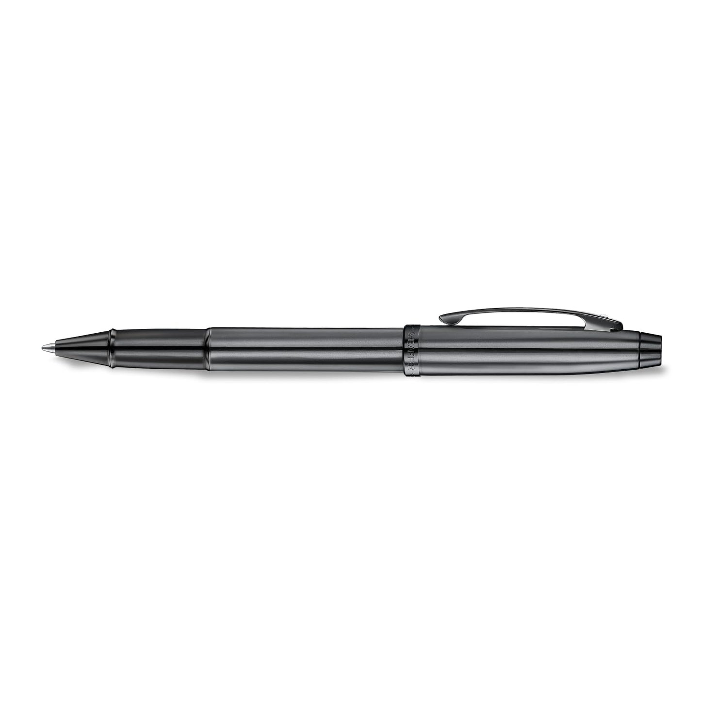 Sheaffer 100 Rollerball Pen | E9375 Ionic Shiny Grey Gunmetal with PVD Trims | Premium Rollerball Pen