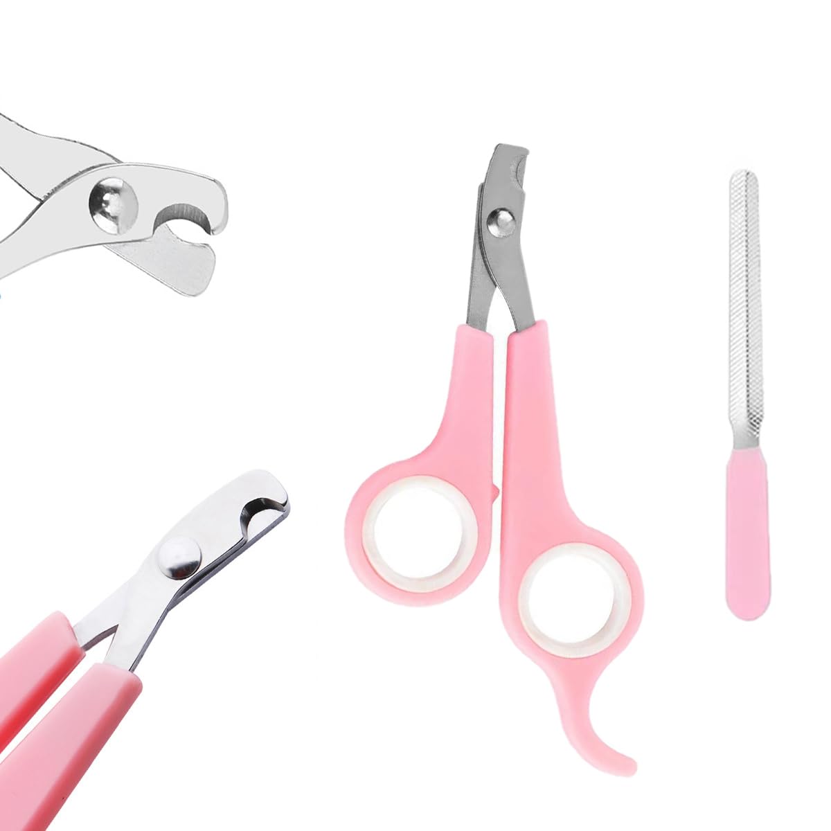 9PCS Pet Gromming Kit,Cleaning Brush Removes Loose Hair, Pet Bath Brush,Shampoo Brush, Nail Clipper, Flea Comb for Dogs&Cats and Small Animal Grooming Kit.