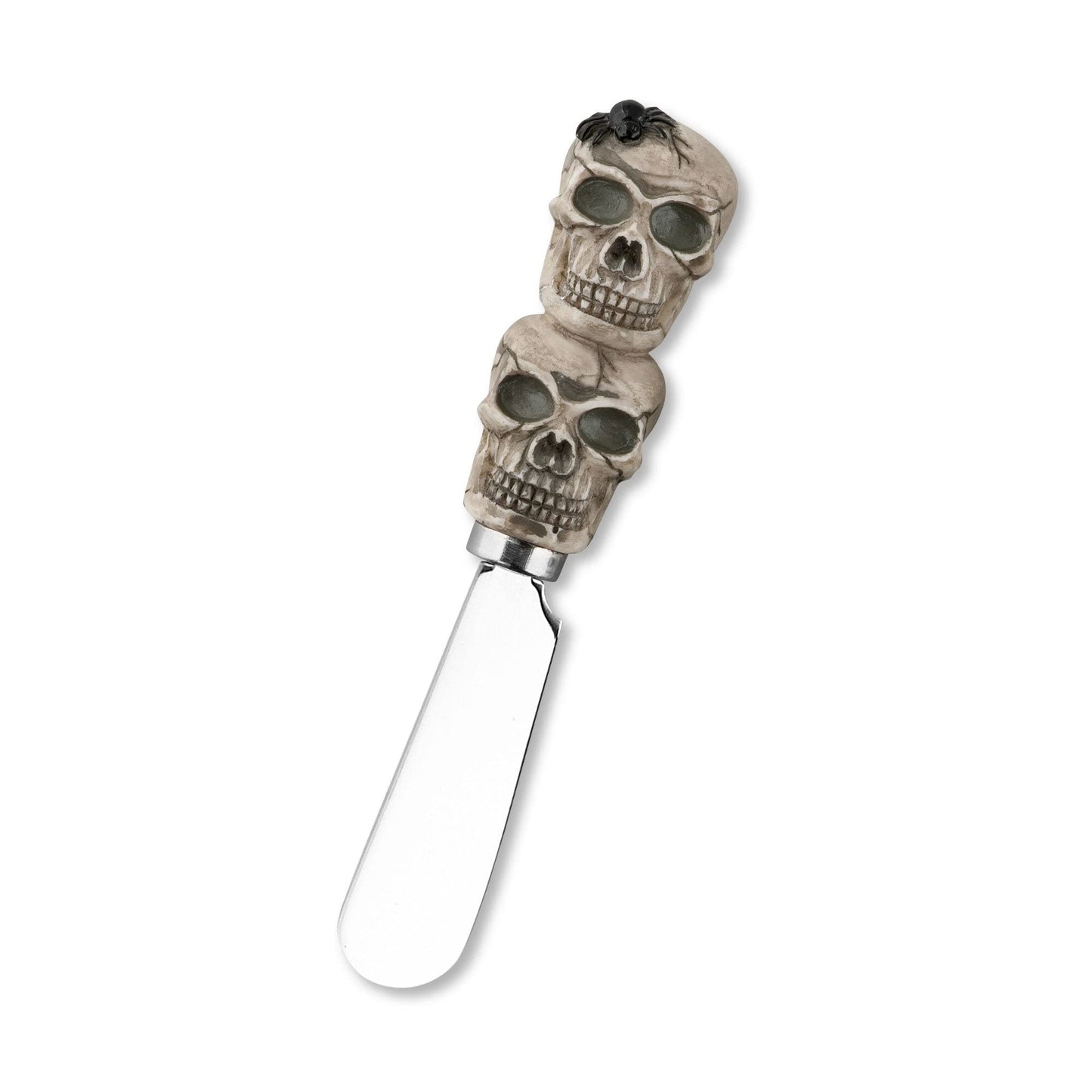 Supreme Housewares Halloween Themed Cheese Spreaders, Hand-Painted Resin Handles with Stainless Steel Blades for Spreading Cream Cheese, Butter, and Jam, Assorted Designs, Set of 4
