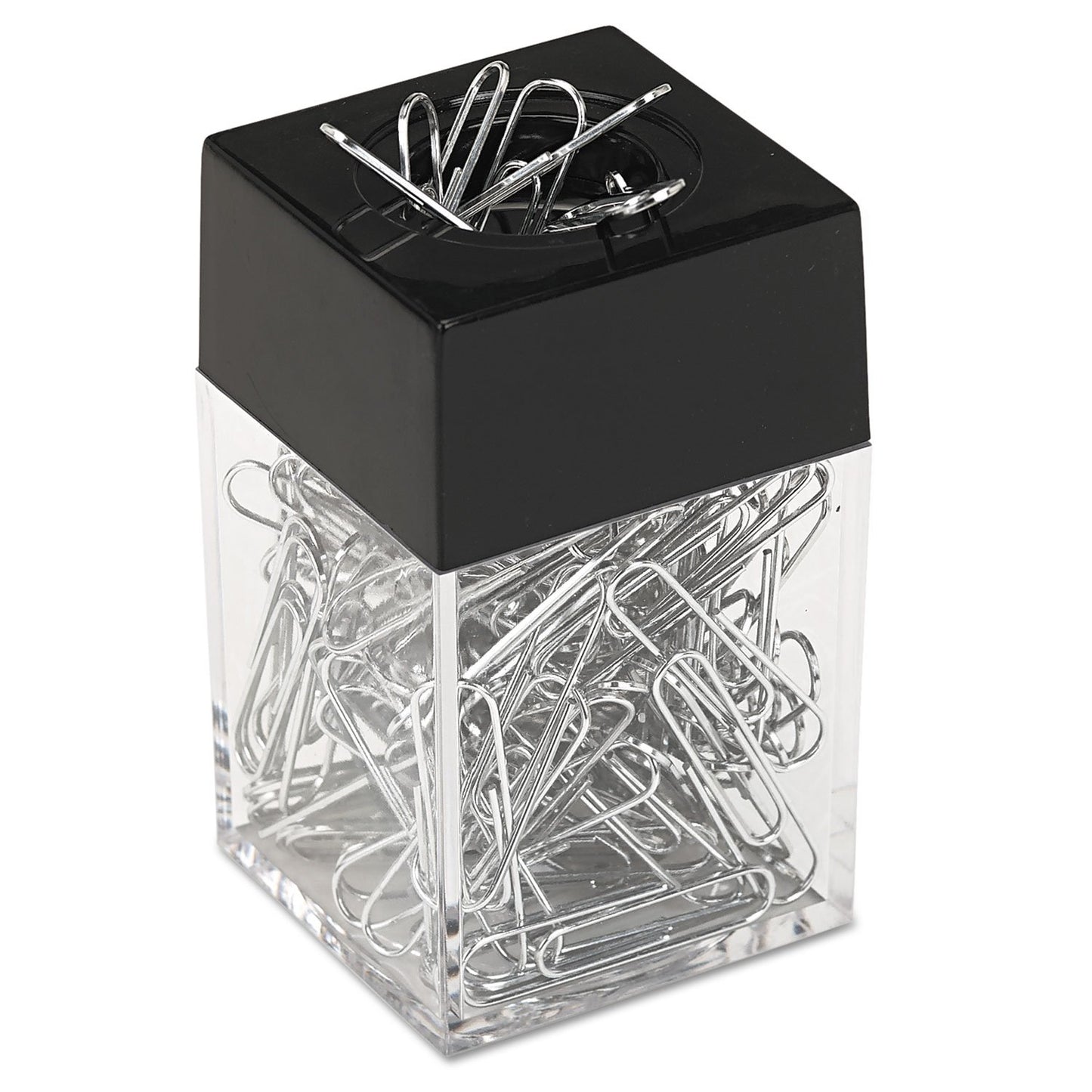 Paper Clip Dispenser, Magnetic Paper Clip Holder – Compact Size fits Perfectly on Your Desk or Table – Great for School, Office - 6 Pack