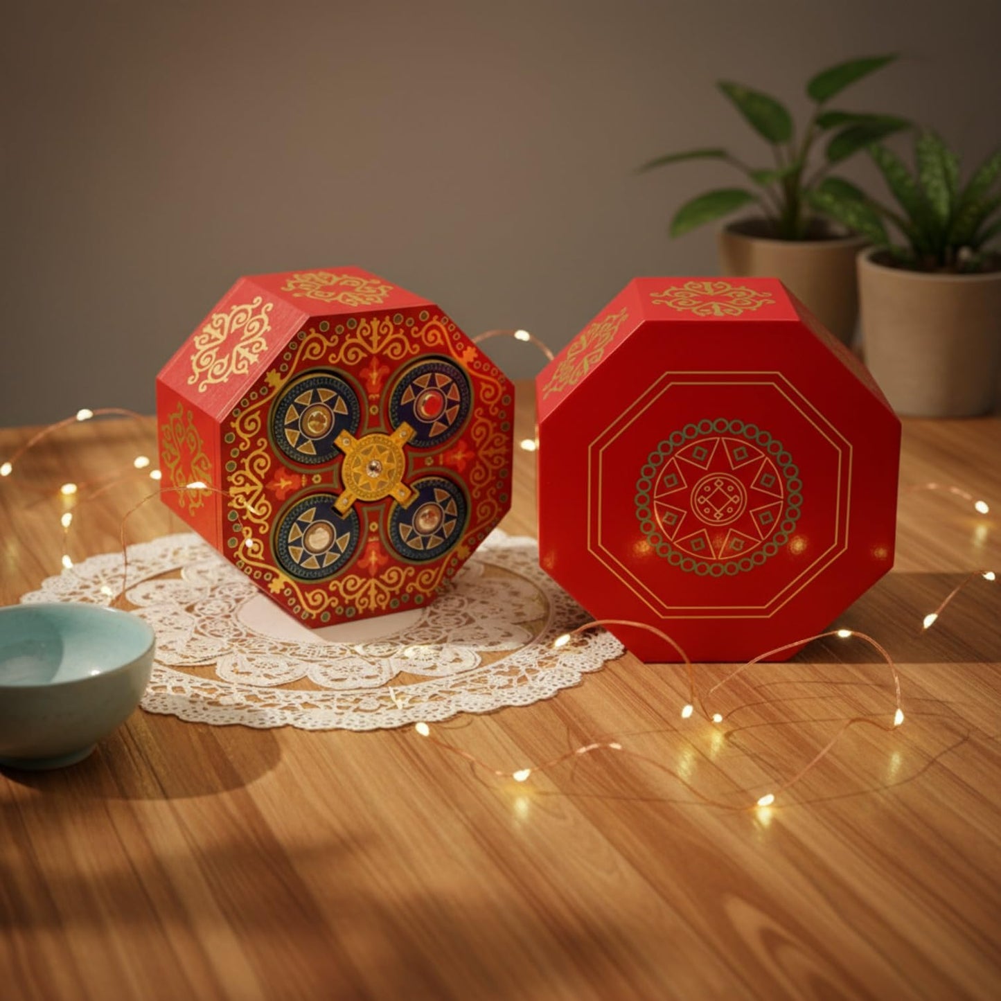 Magic Spin Secret Puzzle Box- Money and Gift Card Holder in a Wood IQ Tricky Lock Box with Hidden Compartments Brainteaser
