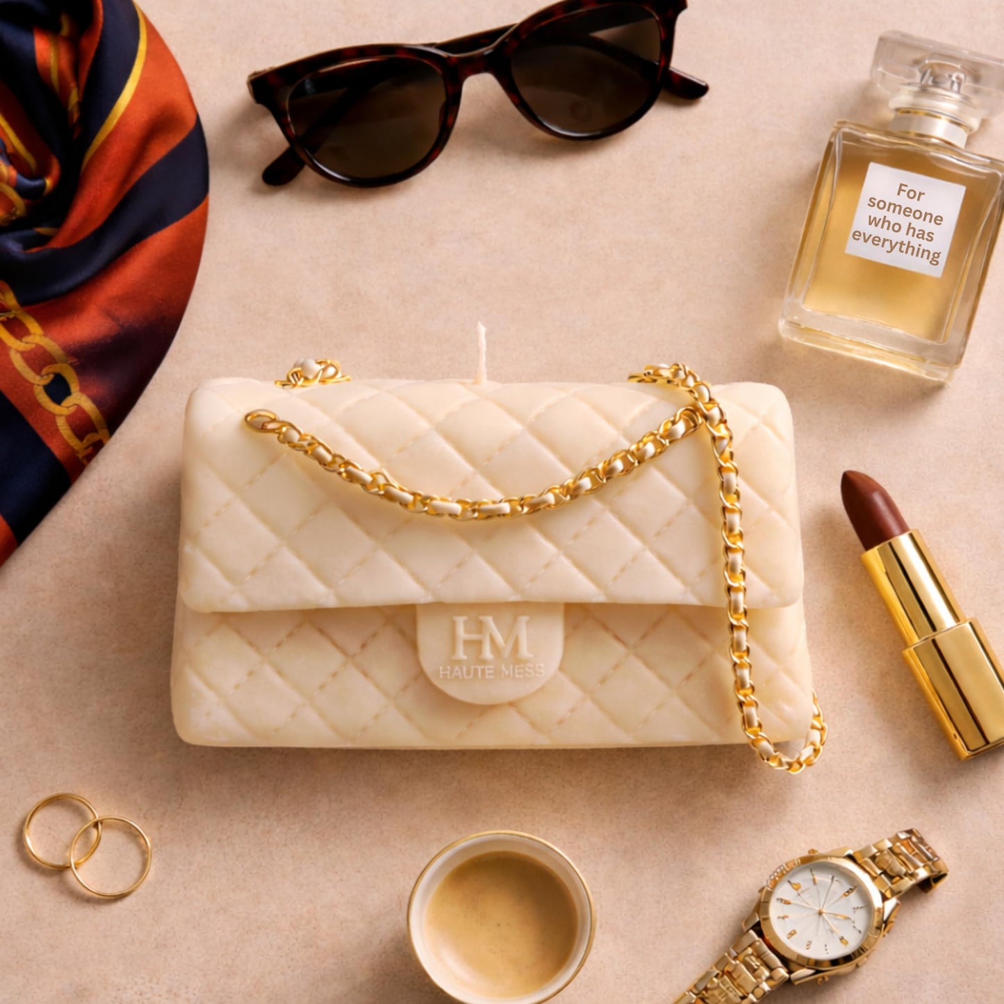 Handbag Candle in GiftBox - Haute Mess - Designer Gifts for Women - High End Luxury Candles for Women - Gift for Girlfriend - Luxury Gifts for Mother Day Gift - Purse Candle