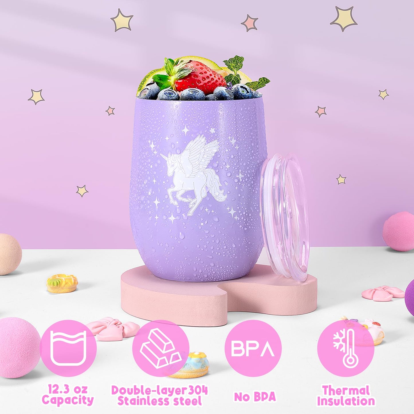 Unicorns Gifts for Girls Age 5 6 7 8 9 10 Years Old, Kids Unicorn Toy with Light Up Plush Star Pillow, Diary, Headband, Eye Mask, Water Bottle, Teen Soft Plush Toys Set for Birthday Gift Christmas