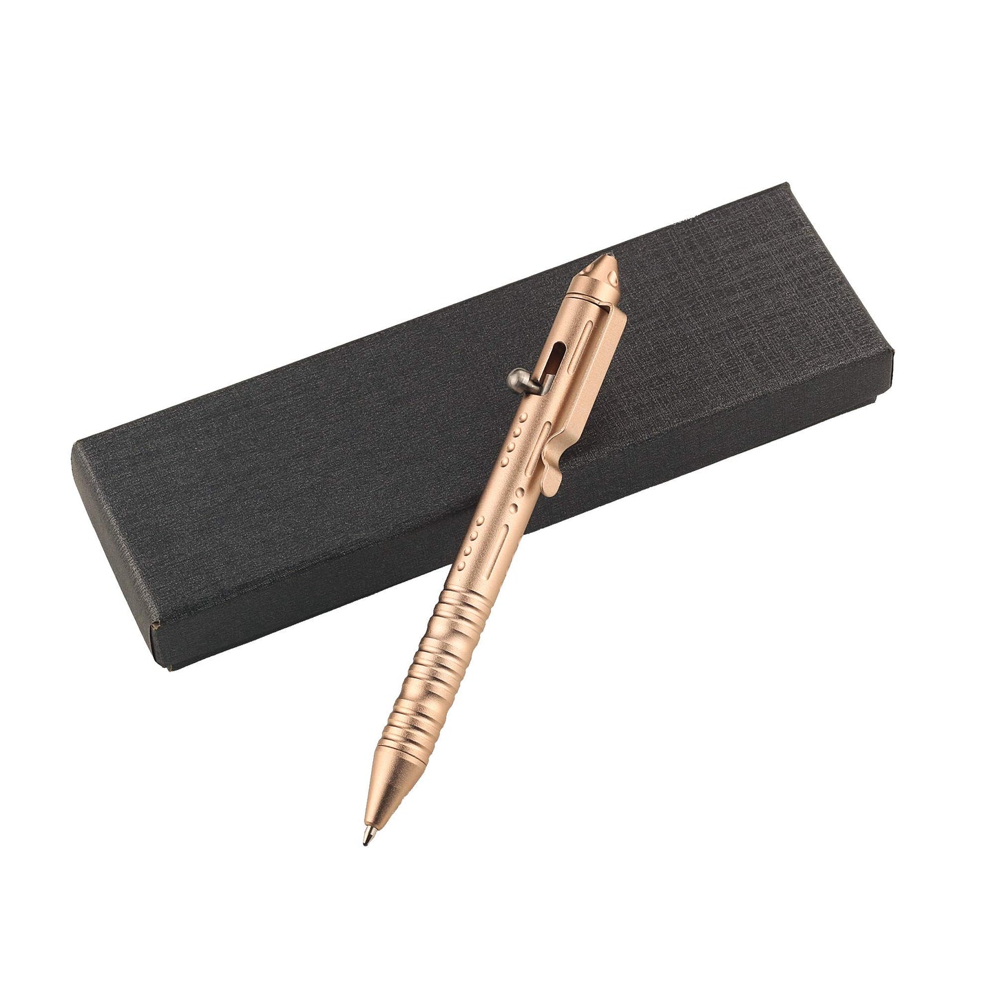 SMOOTHERPRO Bolt Action Pen with Tungsten Side 3 Colors for EDC Pocket Color Rose Gold(TP158)