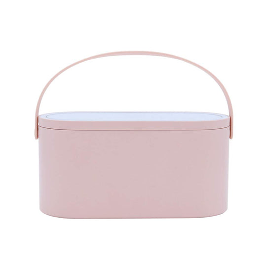 AMYESE 2025 Makeup Case with Mirror, Portable Cosmetics Box with LED Lighted Mirror for Bedroom, Travel, Multi-purpose Makeup Organizer Carrying Storage Case, Travel Size, Gift for Mom Ladies Girls