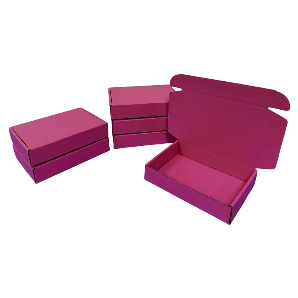 30 Pcs 9.8 x 7.9 x 2.8 inches Shipping Boxes for Small Business Cardboard Corrugated Mailer Boxes for Shipping Packaging Holidays Craft Gifts Giving Products (Cranberry)