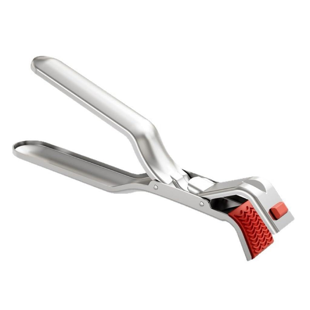 Multi-Purpose Hot Bowl Dish Pan Plate Gripper Kitchen Tweezers Grabber Lifter Clips Tongs Clamp Holder, Anti-Scald Stainless Steel,Non-Slip,for Oven, Air Fryer, Steamer, Pots & Bowls (Silver3)
