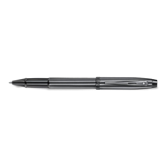 Sheaffer 100 Rollerball Pen | E9375 Ionic Shiny Grey Gunmetal with PVD Trims | Premium Rollerball Pen
