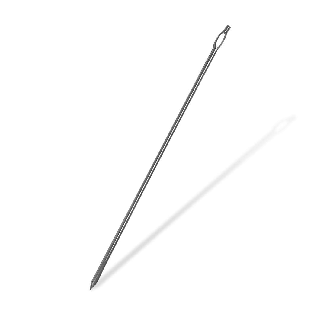 SpitJack Meat Trussing Needle and Butchers Cooking Twine Kit for Sewing Up Whole Hog, Pig, and Roasting Chicken and Turkey. 7 Inch Stainless Steel Needle and 185 Feet of Cotton Kitchen String.