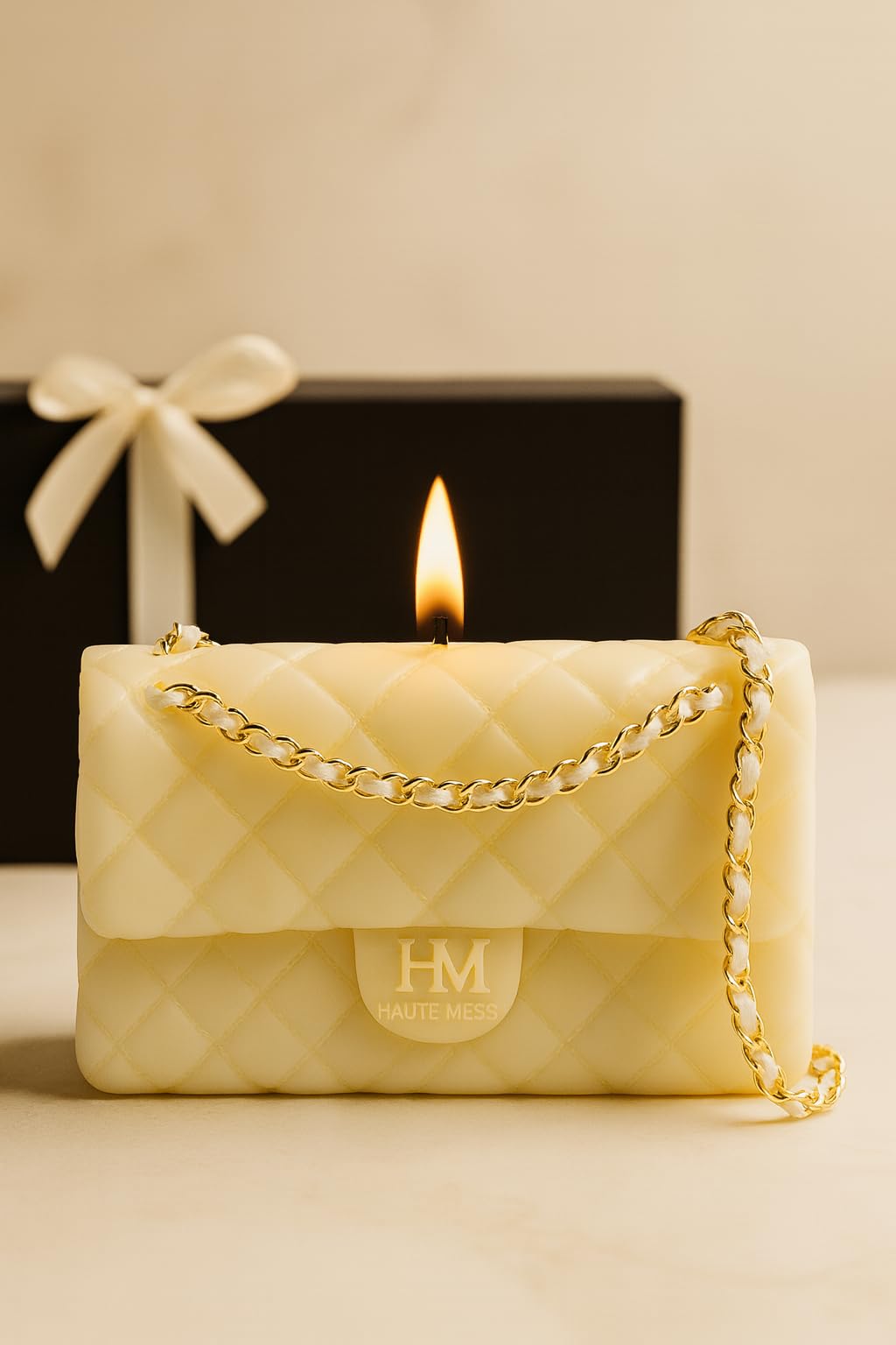 Handbag Candle in GiftBox - Haute Mess - Designer Gifts for Women - High End Luxury Candles for Women - Gift for Girlfriend - Luxury Gifts for Mother Day Gift - Purse Candle