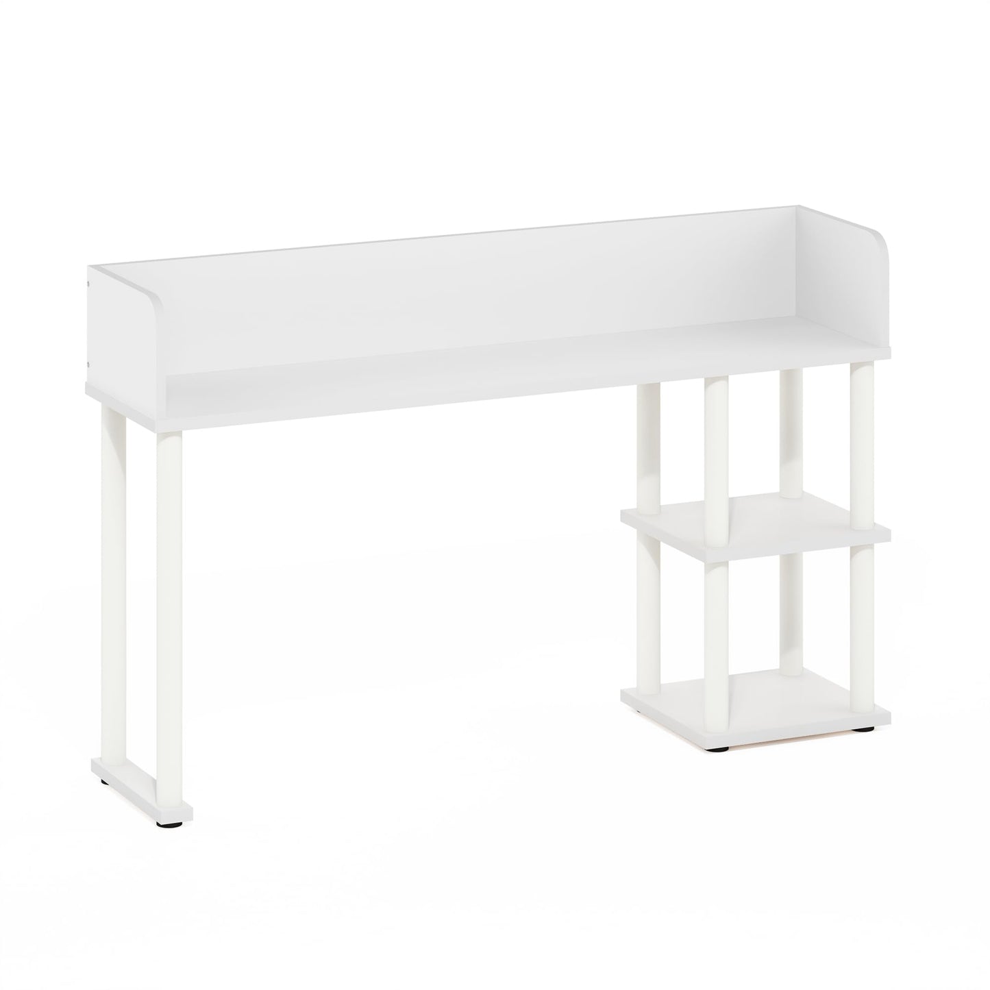Furinno Classic Desk Shelf, 3-Shelf Desktop Hutch, Book Shelf, 3-Tier Desk Organzier, for Office Supplies, Office Desk Accessories, for Home Office, College, Dorm, White