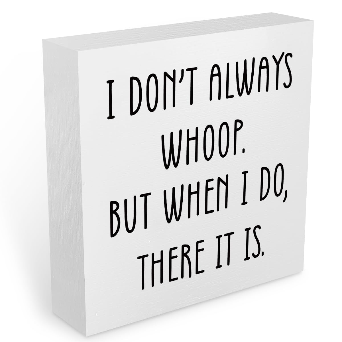 Funny Quotes Office Supplies Rustic Desk Decor White Wooden Box Sign Humor Novelty Office Organization Graduation Gifts Wood Plaque Cubicle Accessories Home Shelf Table Centerpiece Bedroom Decorations