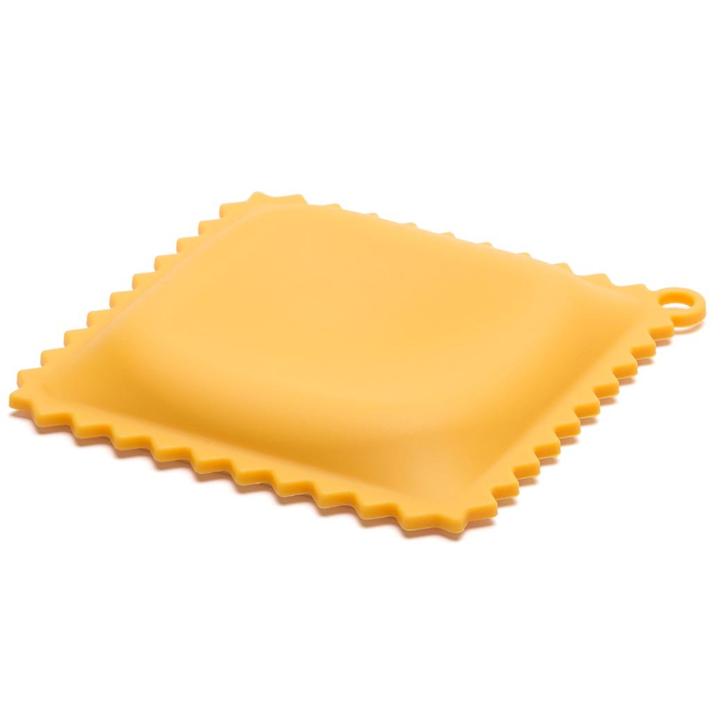 Pasta Grande - Fun Pasta Shaped Silicone Kitchen Tools in a Gift Box / 4 of our Pasta-shaped kitchen gadgets in one festive giftbox/Farfalloni, Ravioli, Penneli & Mafaldine/by Monkey Business