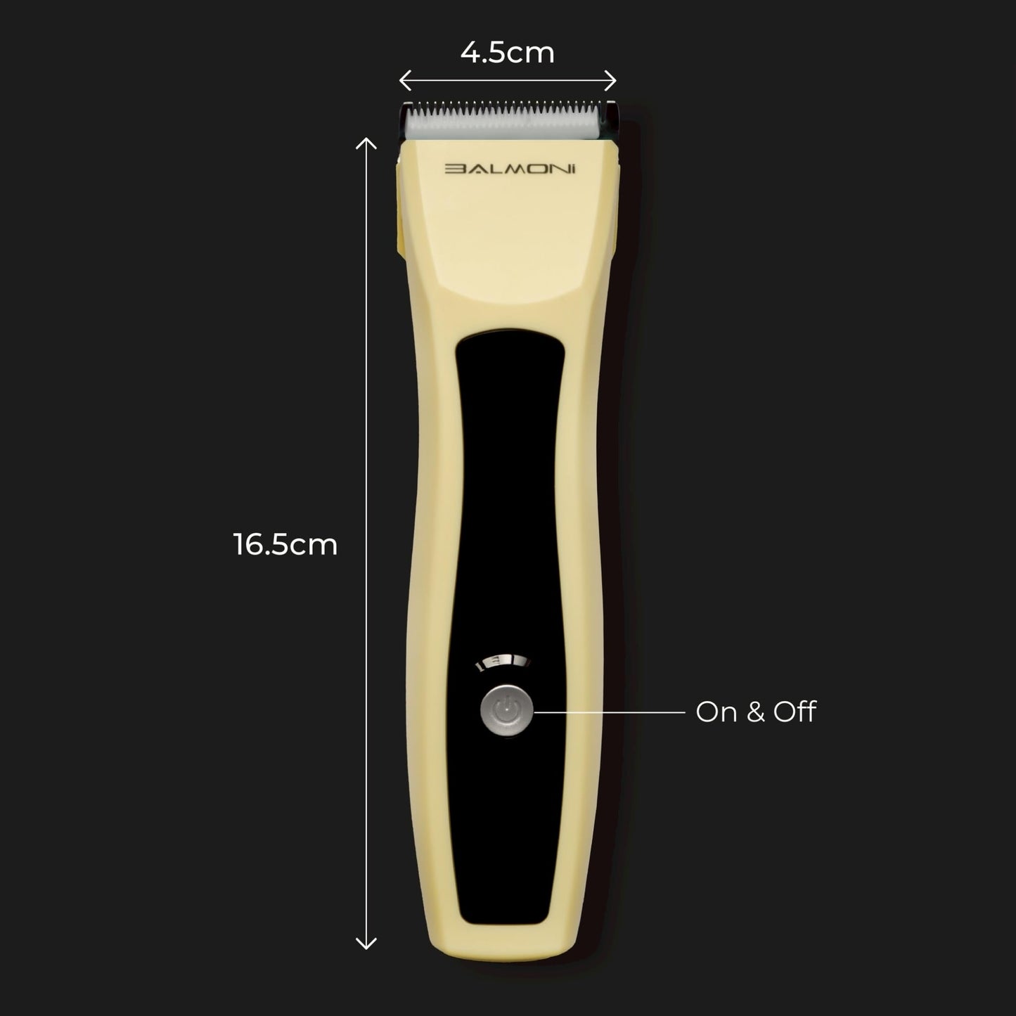 BALMONI Cordless Pet Trimmer for Dogs & Cats – Rechargeable Grooming Clipper with Detachable Metal Blade, Low-Noise Motor, Supports Optional Blade Lengths (Parent) (Yellow, Blades Bundle)