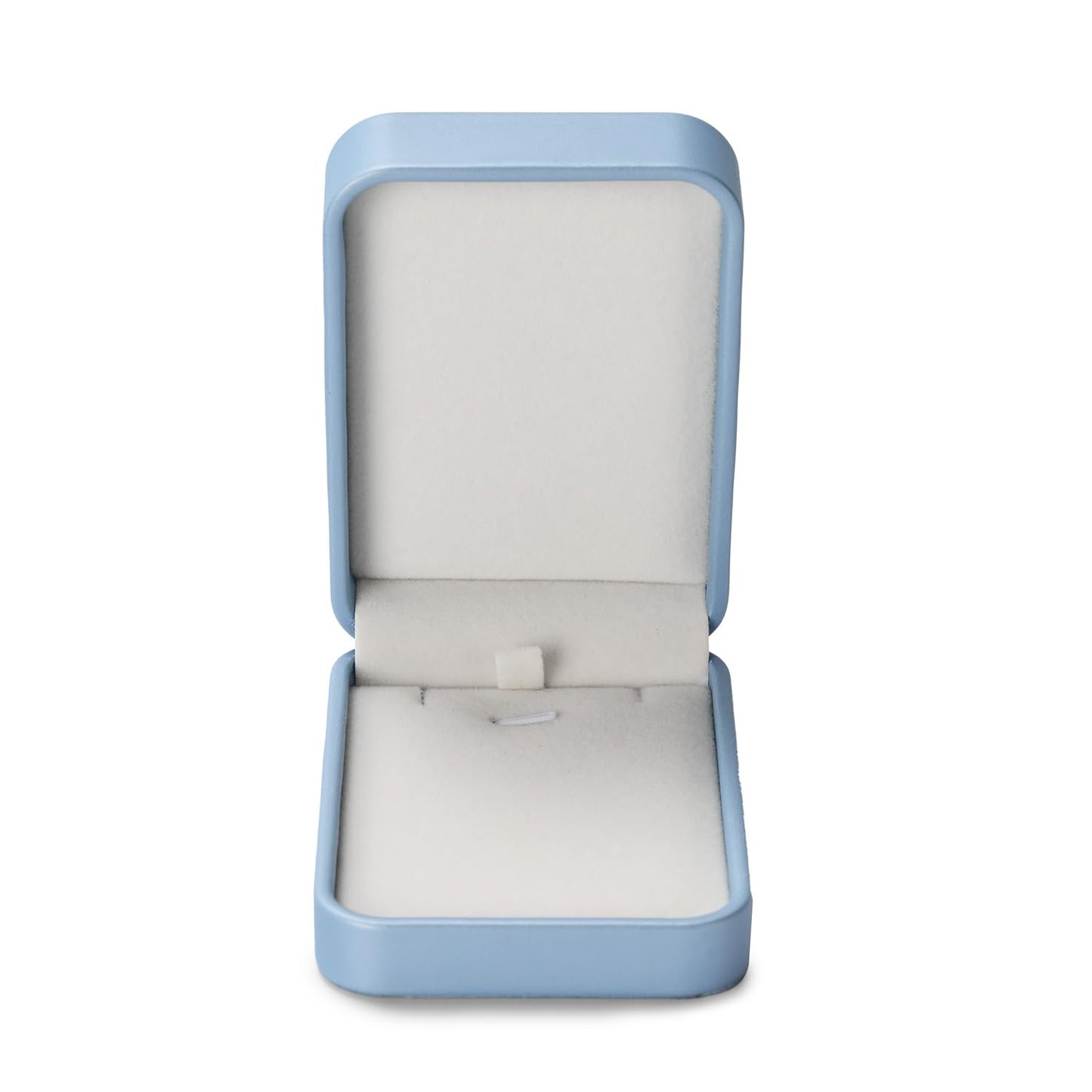 Papten PU Leather Necklace Box Velvet Interior Necklace Gift Box Jewelry Gift Pendant Box Necklace Case For Birthday, Proposal, Engagement, Wedding, Valentine's Day (Blue)
