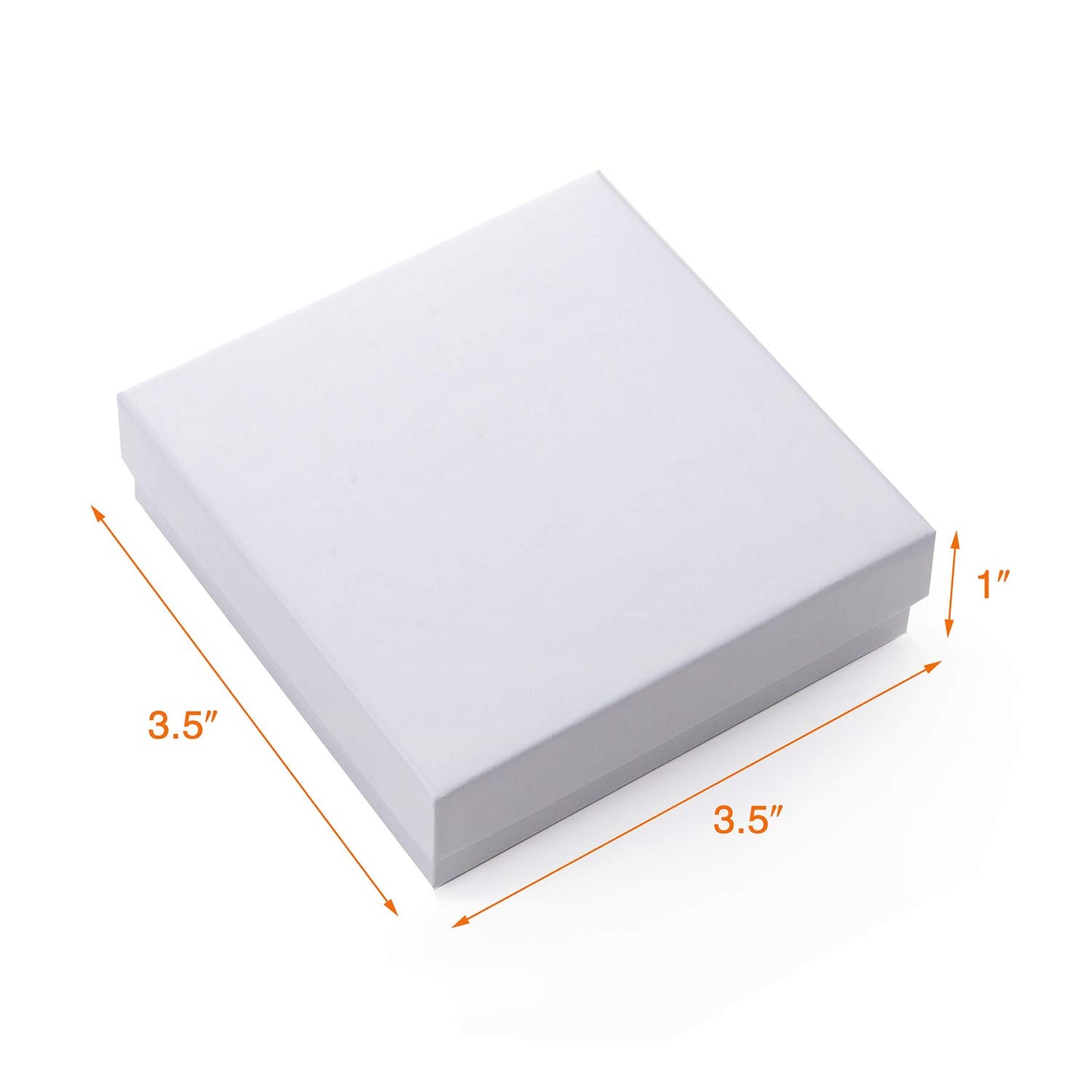 GEFTOL Jewelry Gift Boxes 40 Pack 3.5x3.5x1 Inch Cardboard Jewelry Boxes,Small Gift Boxes for Jewelry Earrings Necklaces Handmade Bangles Bracelets(White)