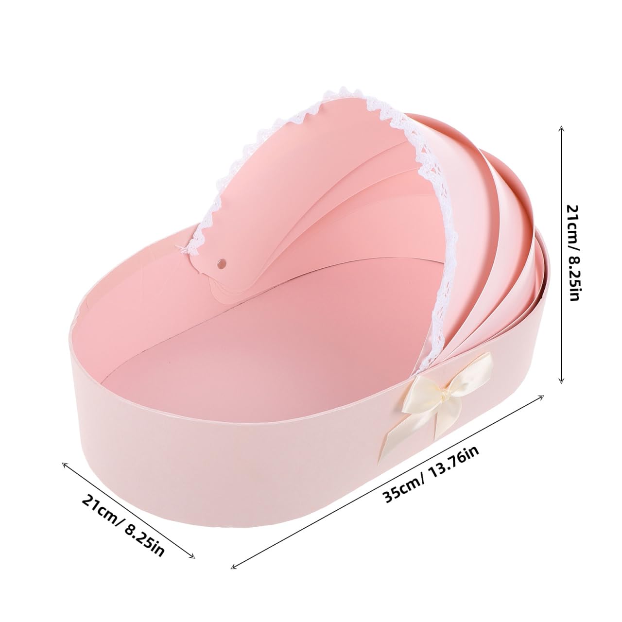 Baby Bedside Crib Basket Florist Presents Wrapping Bag for Baby Shower Flower Bouquet Wrapping for Newborn 100 Days, 1St Birthday Florist Packing Bags Pink