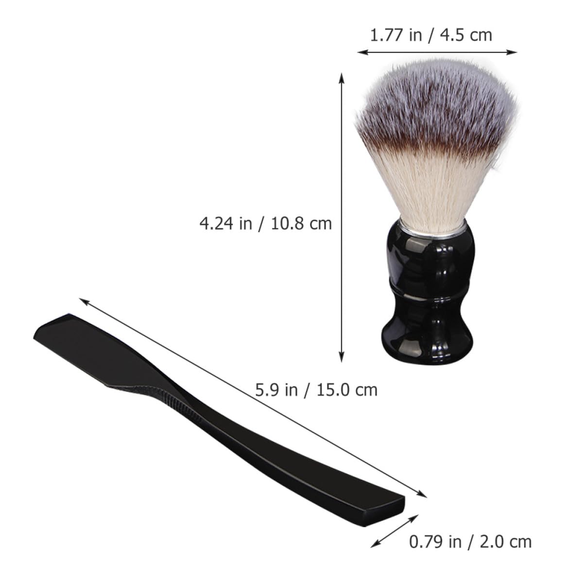 GANAZONO Men’s Manual Shaving Kit with Household Shaving Brush and Razor Holder Stand for Beard Grooming and Face Cleaning Multi-use Professional Grooming Tool Set for Travel and Daily Use