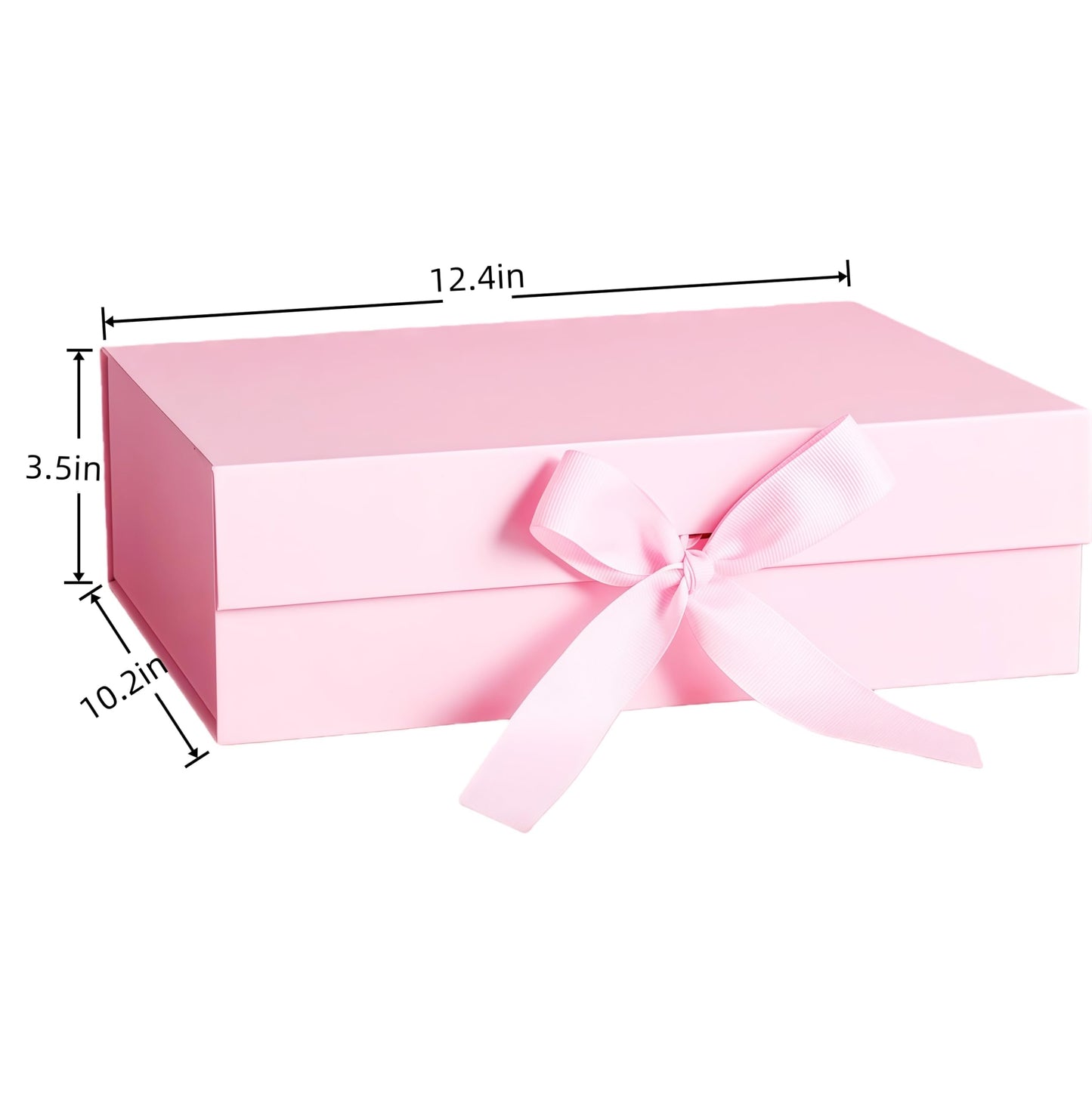 iefoah Pink Gift Box for Presents 12.4×10.2×3.5'' Gift Boxes with Lids Magnetic Closure Groomsman Bridesmaid Proposal Box for Wedding Birthday Valentine Bridal Showers Gift Packaging