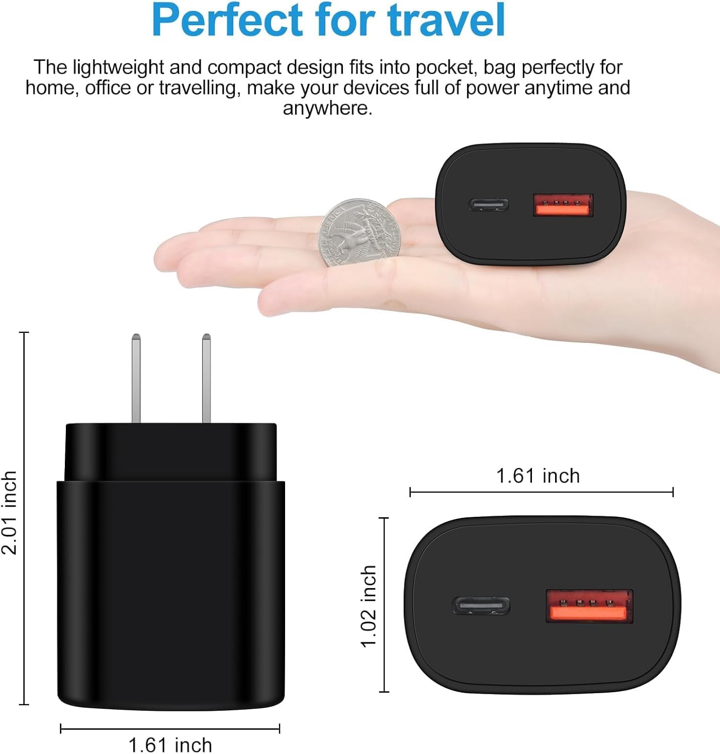 USB C Samsung Watch Charger Magnetic Fast Charging Cable for Galaxy Watch 8/8 Classic/7/Ultra/6/6 Classic/5 Pro/5/4/3/Active2,25W Dual USB C Fast Charger Block with 3FT Type C Wireless Charging Dock