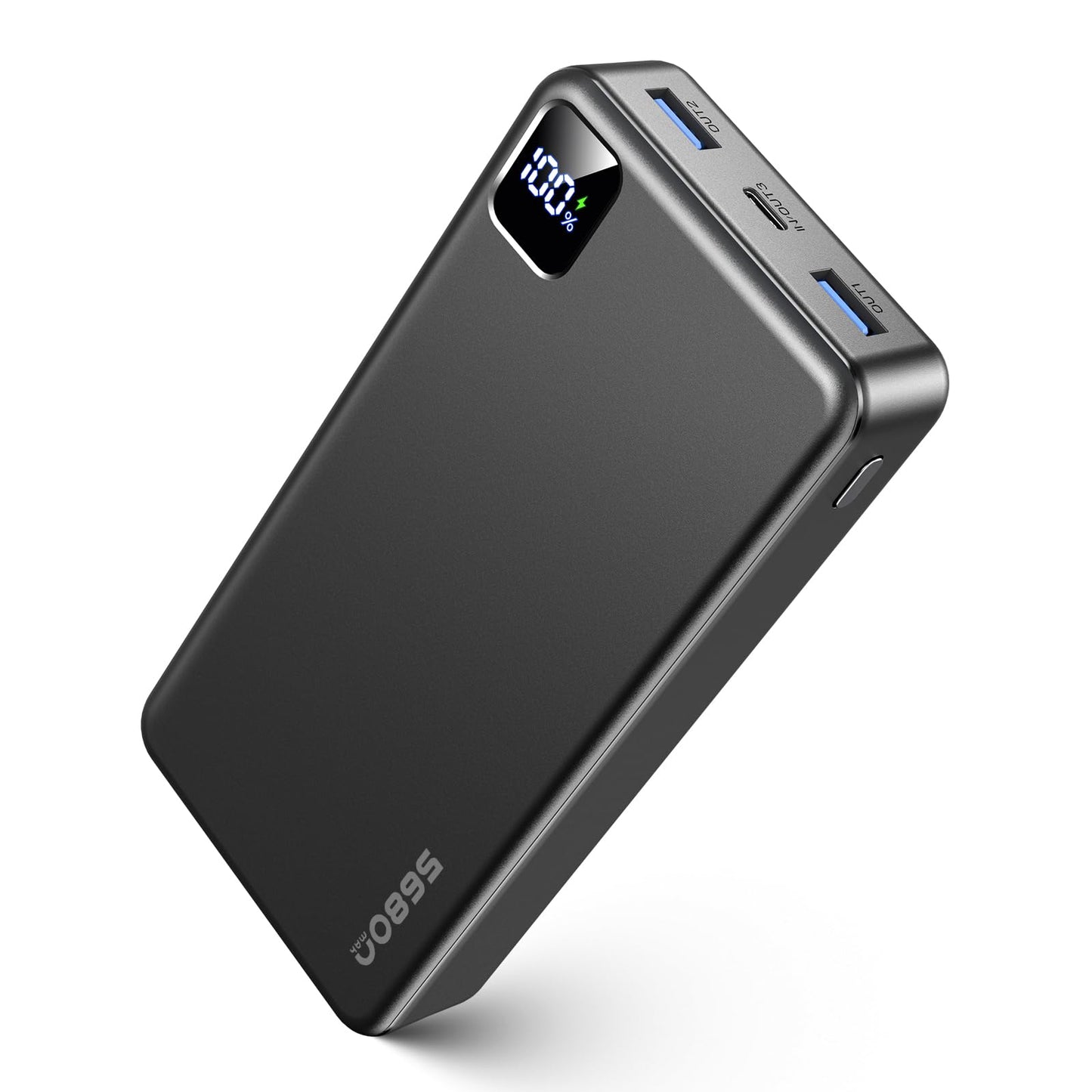 Portable Charger Power Bank, PD 22.5 W Fast Charging Large Capacity Battery Pack, 56800mAh Portable Phone Charger for Travel Camping Essential Compatible with iPhone 17/16/15/14/13 Series, iPad-Black