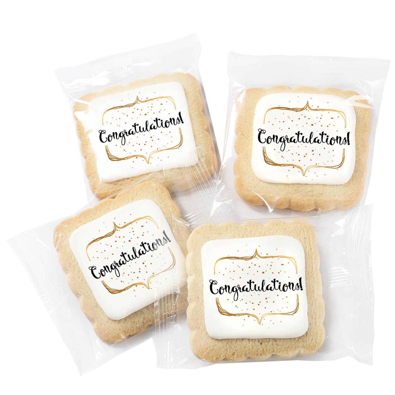 Congrats Gift Basket Congratulations Cookie Chocolate Chip Cookies Fudge Filled For Men Women Kids | INDIVIDUALLY WRAPPED | Graduation New Job Promotion Engagement Retirement New Home | Large Cookies