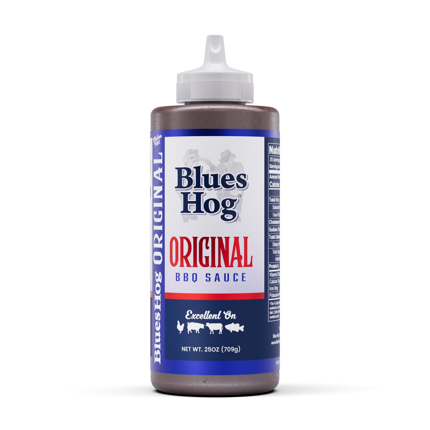 Blues Hog Sauce Barbecue Sauce Box, Raspberry Chipotle 25oz & Smokey Mountain 24oz Duo Pack, Variety Pack Sampler, Gift Set, All-Natural & Gluten Free, No High Fructose Corn Syrup, Made in the USA (Original & Tennessee Red)