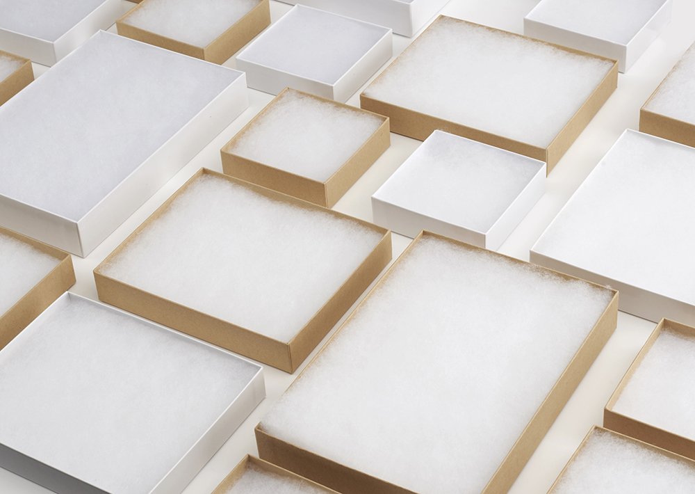 MESHA White Jewelry Gift Boxes with Lids 10 PC,6x5x1 Cotton Filled Glossy Jewelry Box, Necklace,Bracelet,Earring Gift Box, Bulk Jewel Boxes for Shipping, Small Business, Accessories