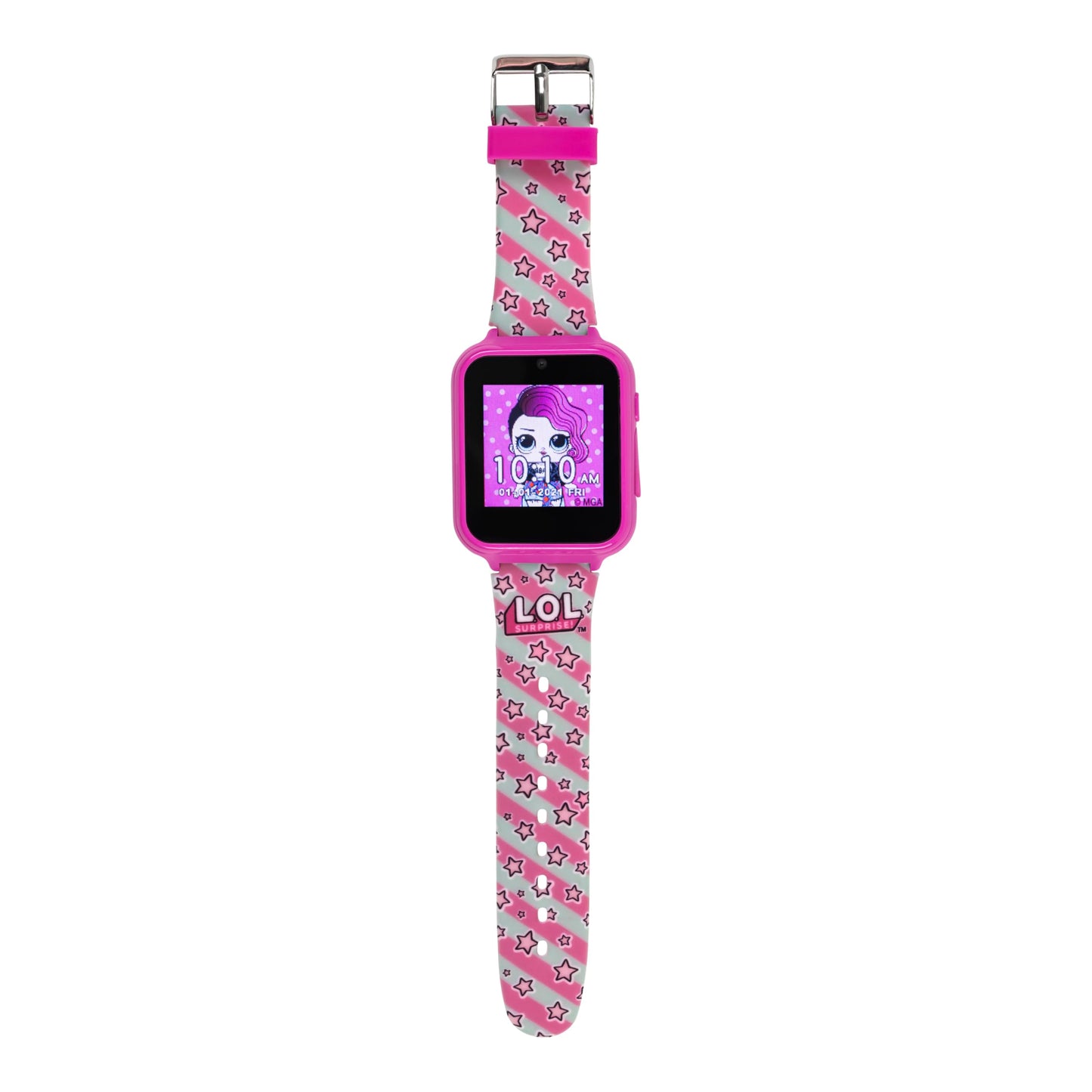L.O.L. Surprise Kids Smart Watch with Touchscreen Selfie Camera Voice Recorder Calculator and Step Counter – Interactive Watch with Games and 10 Character Watch Faces – Fits Wrist Sizes 5.5" to 8"