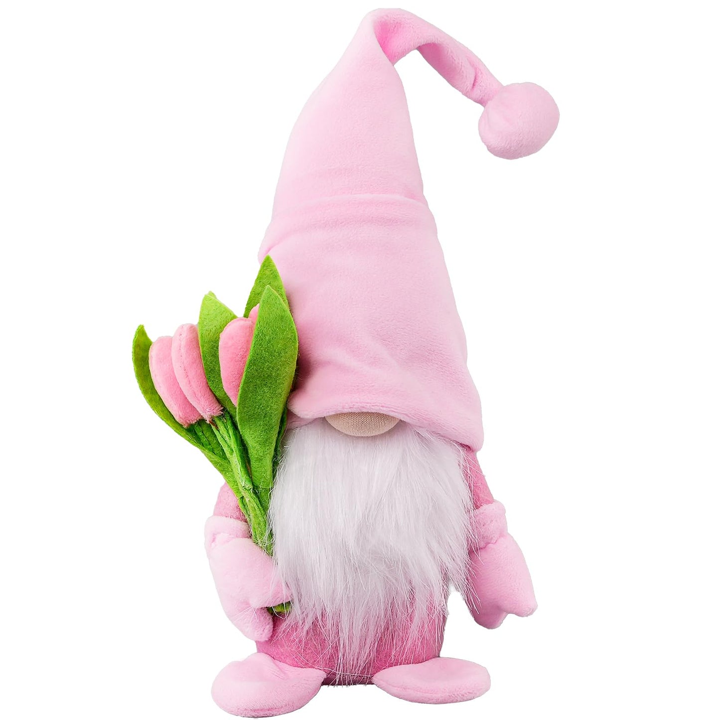ALYRMEI Gnome Plush Decorations,15 inch Gnomes Decorations for Home,Spring Gnomes Plush Table Decoration Gnome Gifts for Women Mother's Day Gnome Decor Gifts,Pink