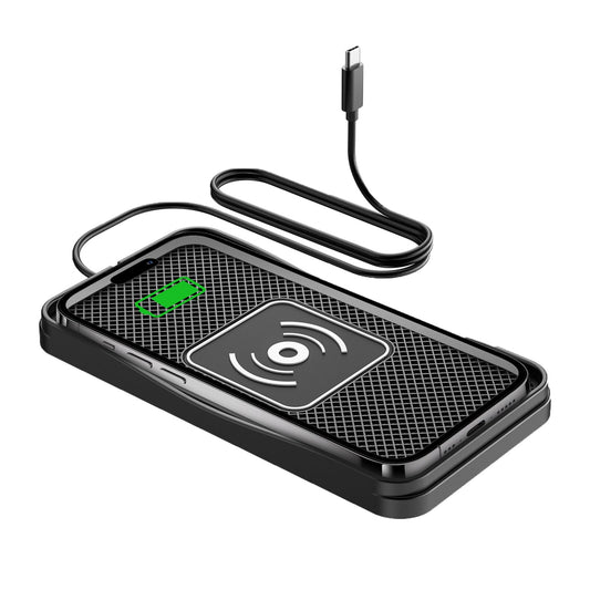 Wireless Car Charger, 15W Max Wireless Charger for Car, Non-Slip Charging Pad Compatible with iPhone 17/16/15/14/13/12, Samsung Galaxy S25-S9 (Type-C)