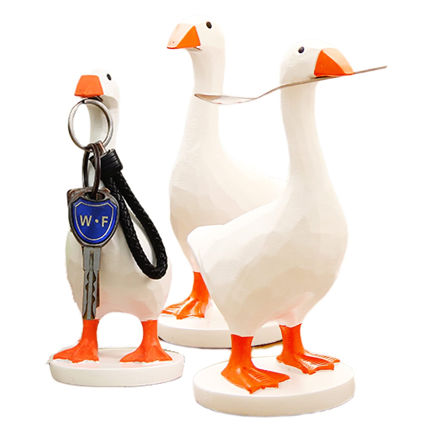 GRAPMKTG Magnetic Goose Key Holder Cute Home Decor Kawaii Room Office Table Desk Decor Aesthetic Funny Bedroom Decor Housewarming Gifts for Women Men1 Pack
