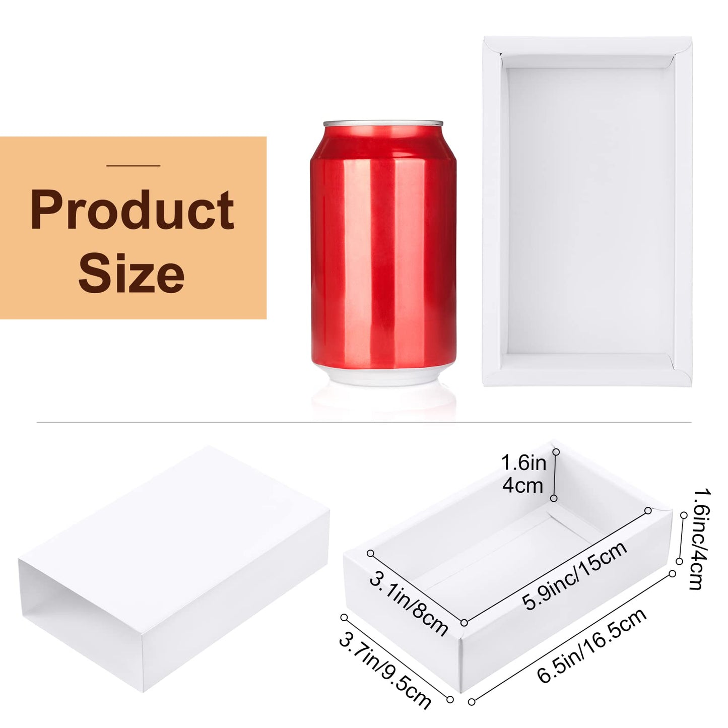 Zonon 30 Pieces Kraft Paper Drawer Box, Mini Crafts Cardboard Gift Boxes for Business and Soap Jewelry Candy Wedding Party Favors Present Packaging Organizer (White)