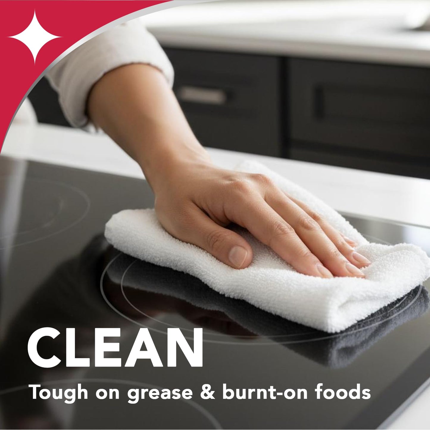 Weiman Ceramic and Glass Cooktop - 10 Ounce - Stove Top Daily Cleaner Kit - 12 Ounce - Glass Induction Cooktop Cleaning Bundle for Heavy Duty Mess Cleans Burnt-on Food