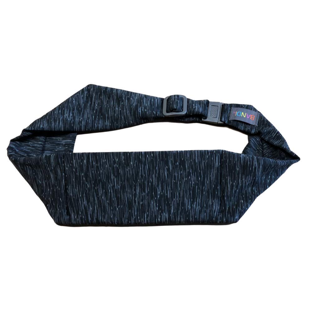 BANDI Running Belt for Women & Men – USA Made No-Bounce Adjustable Waist Pack & Secure Fanny Pack – Fits All Phones, Gels & Essentials – Zipper-Free, Medical Device Friendly