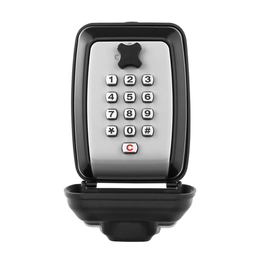 WJYMRO Key Lock Box With Code, Large Capacity 9 Digit Combination Lock Box Wall Mount, Outdoor Weatherproof Security Safe for Homes, Garages, Offices, Realtors
