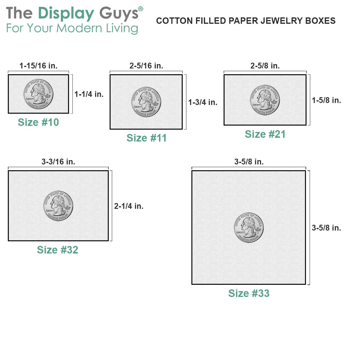 TheDisplayGuys - 100-Pack #33 Cotton Filled Cardboard Paper Jewelry Boxes Gift Case - Kraft Brown (3.5" x 3.5" x 1.0") - for Shipping or Storage