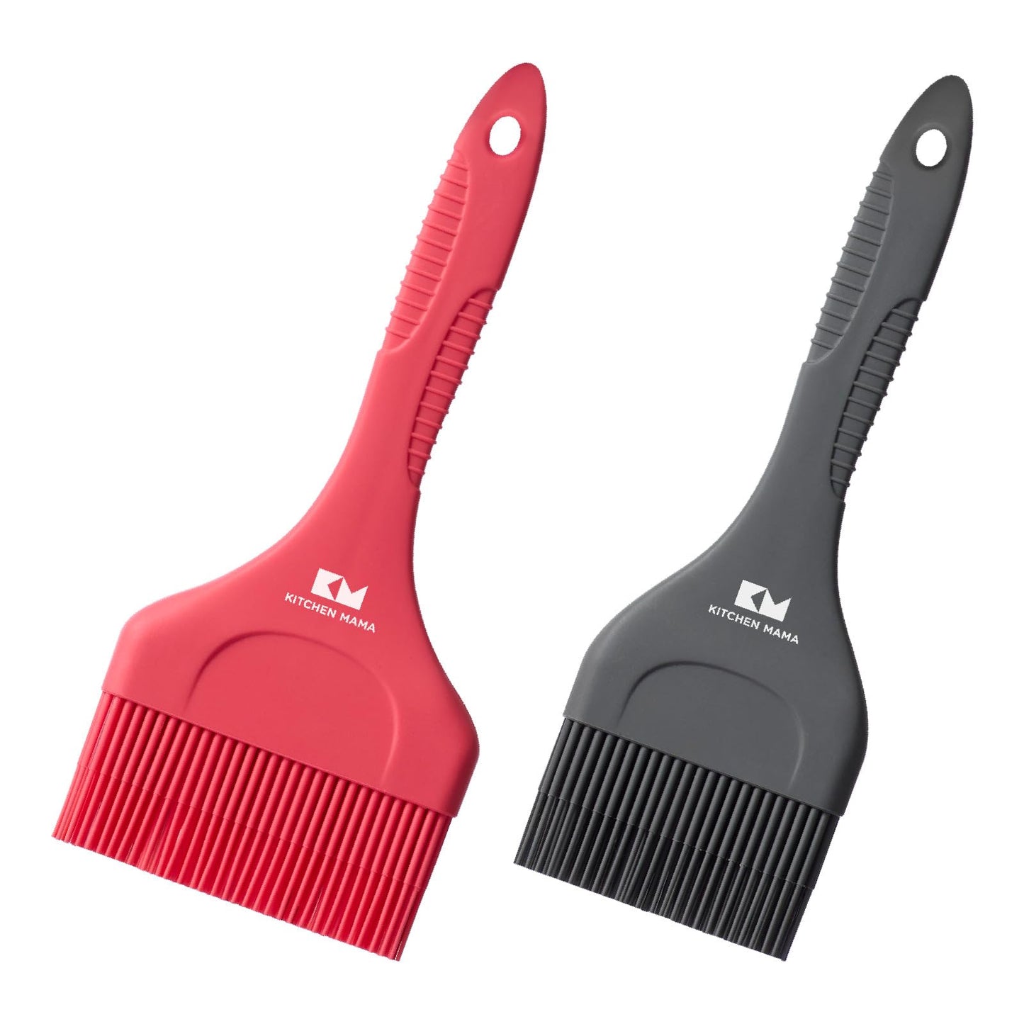 Kitchen Mama Platinum Silicone Extra Wide Pastry & Basting Brush Utensil Set – Heat Resistant, Dishwasher Safe, BBQ Grilling, Cooking, Baking, Perfect For Outdoor, and Butter, Egg Wash, Oil and Sauce