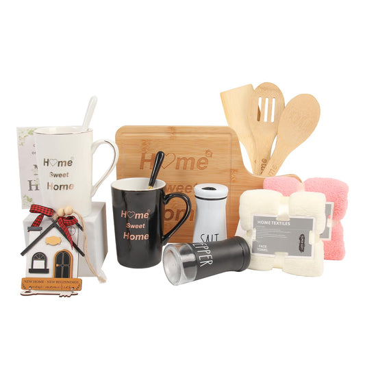 Hoomast House Warming Gifts New Home, 12 Pcs Housewarming Gift Ideas, New House Gift Basket for Homeowners Couples Women, Closing Gifts for Home Buyers