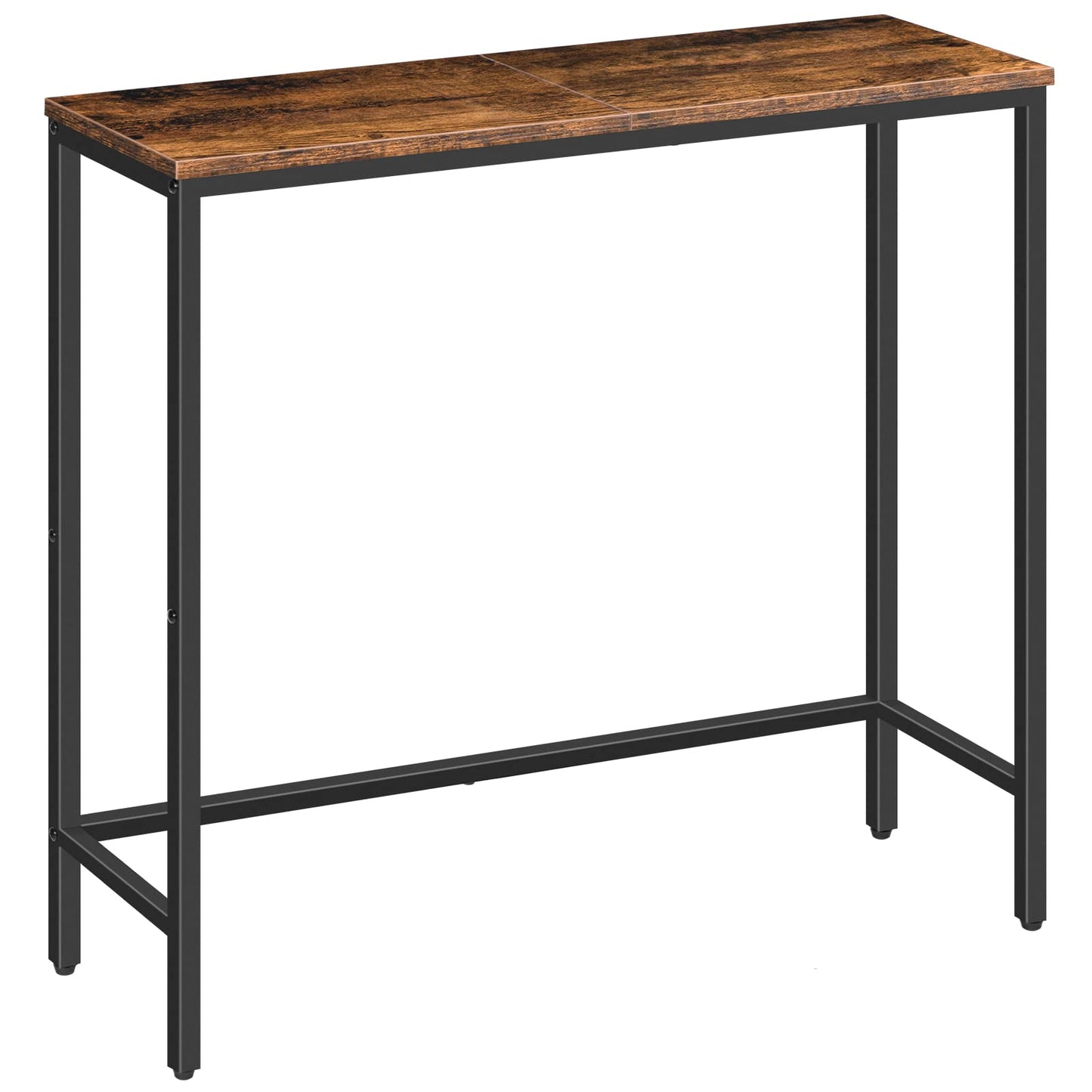 HOOBRO Console Table and Floating Shelves Bundle, Thin Sofa Side Display Table, Wall Mounted Shelf Set of 2, BF75XG01-BF80BJP201