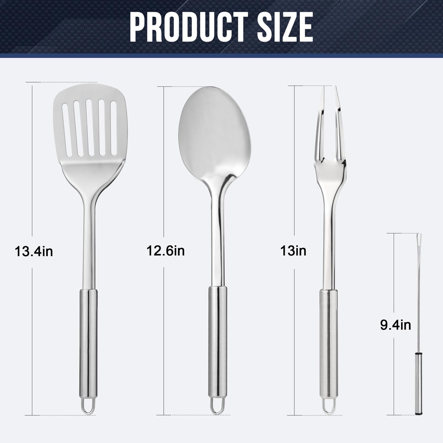 THTYBROS Portable Camping Kitchen Utensil 34 Pcs Set- Cookware Kit, Stainless Steel Outdoor Cooking and Grilling Utensil Organizer Travel Set Perfect for Travel, Picnics, RVs, Camping, BBQs, Parties