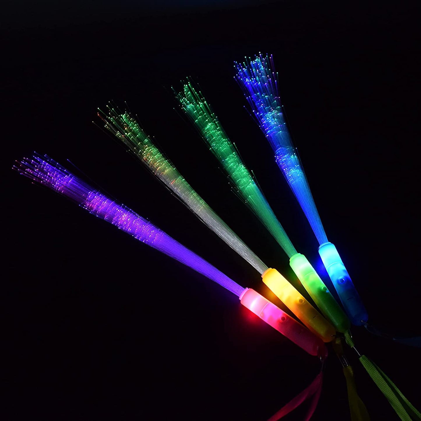 Glow Sticks Bulk, 30 Pcs LED Light Up Wands Glow Sticks with 3 Modes Colorful, Glow in The Dark Party Supplies for Wedding, Raves, Concert, Party