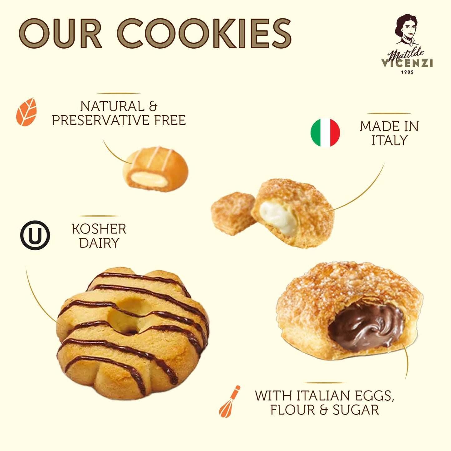 Matilde Vicenzi Verona Gift Tin - Assortment of Italian Pastries and Cookies - Gourmet Gifts for Mother's Day, Birthday and Every Special Occasion - Assorted Cookies in Italian Design Tin 32oz (907g)