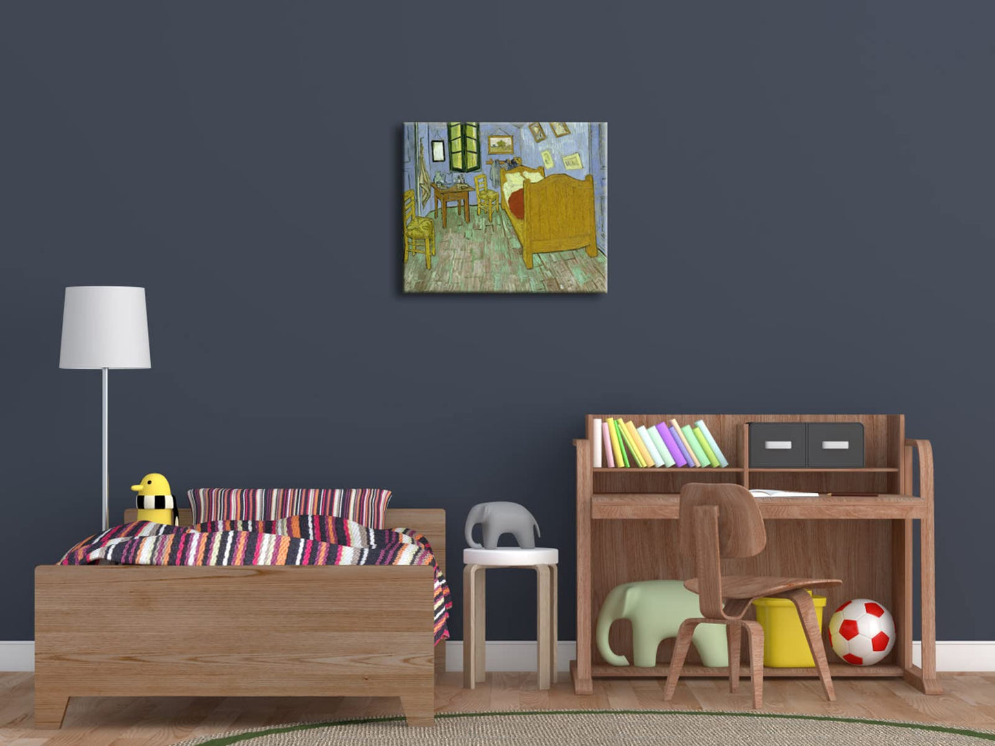 Wieco Art the Bedroom at Arles of Van Gogh Classic Canvas Prints Wall Art Famous Oil Paintings Reproduction for Bathroom Home Office Decorations Abstract Pictures Artwork for Wall Decor