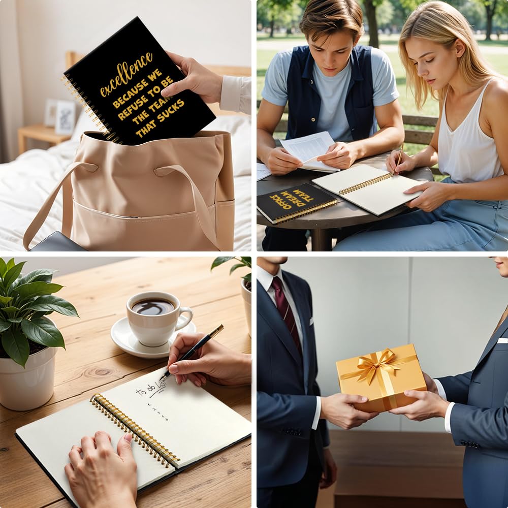 PUVOXHO Welcome to The Best Team 160 Blank Pages Spiral Notebook, New Job Gifts for Employee, Dream Team Gifts for Colleagues, New Employee Welcome Presents, New Beginning Presents for Coworker