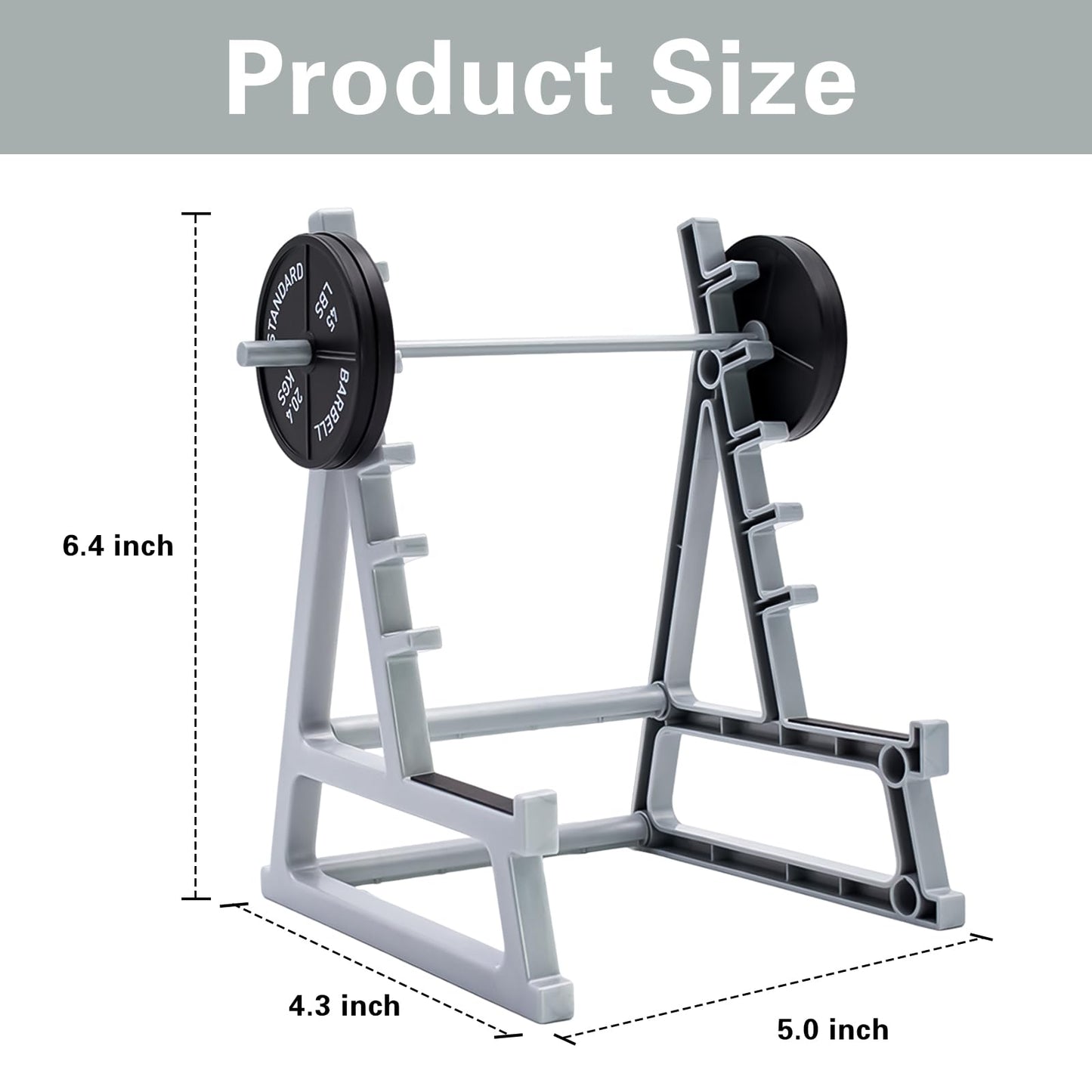 Dexspoeny Squat Rack Pen Holder for Desk, Barbell Rack Pen Holder, Gym-themed Unique Shape, Office Stationery Organizer Decor, Mini Weight Racks Pencil Holder for Fitness Weightlifting Lovers