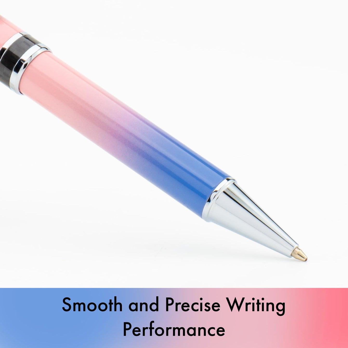 Monteverde USA Innova Ombre Fusion Luxury Ballpoint Pen – Charm Violet/Pink/Magenta Gradient Finish – Smooth Blue Gel Ink – Italian-Inspired, Refillable Parker-Style Pen