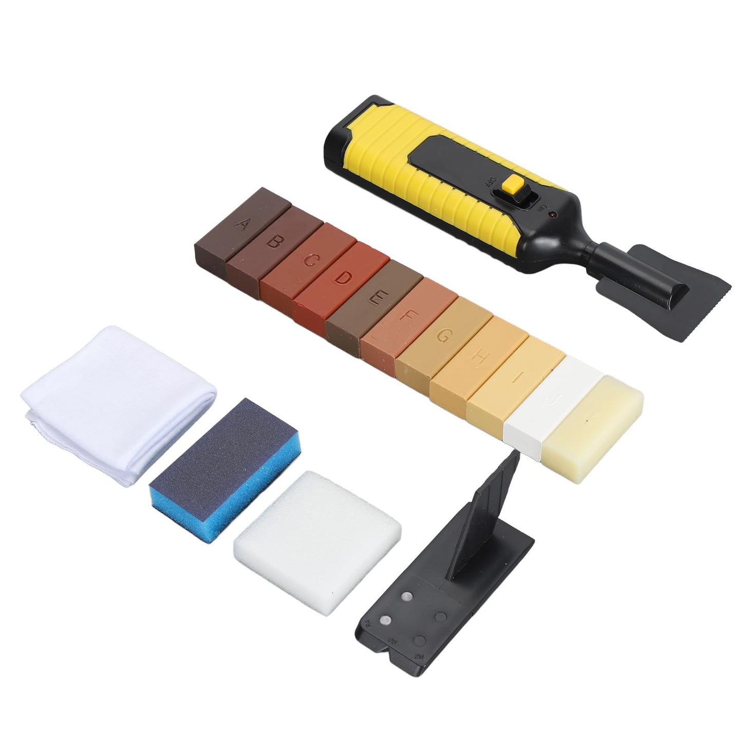 Rengue Wood Floor Repair Kit, Easy Application, Ideal for Home Furniture and Laminate Floors, 16.8x3.7cm Size Wood Floor Repair Kit, Plastic Wax with Nan Household Daily Necessities
