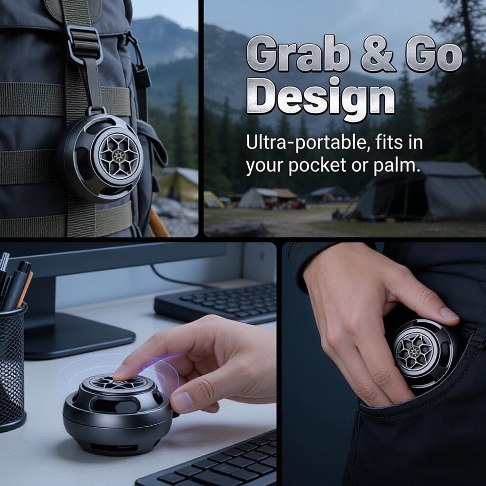 Starphen Speaker with Fidget Spinner , 2026 New Bluetooth 6.0 Fidget Toys for Adults Men, Metal Spinning Speaker with HD Sound, Unique Anxiety Relief Gadgets Gifts for Men