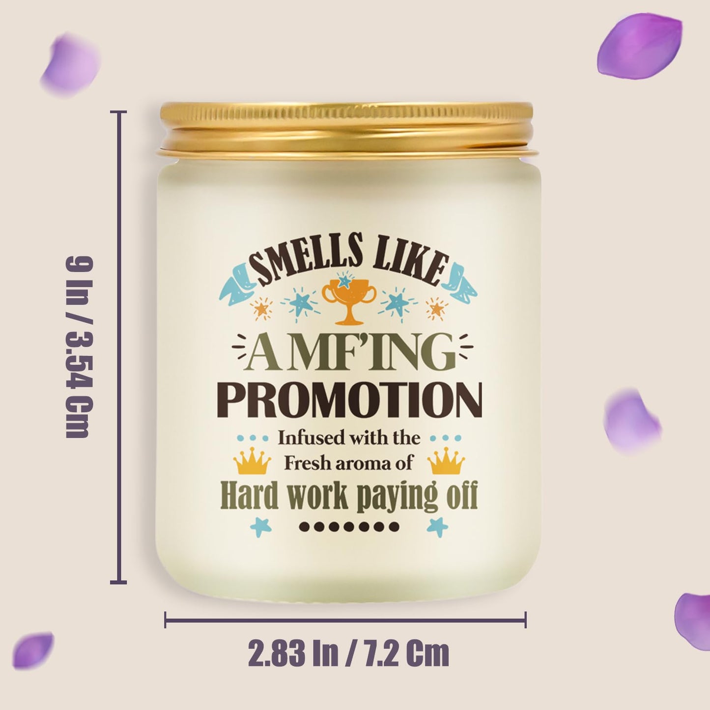 Goiicoln Job Promotion Gifts for Women, Congratulations New Job Candle Gifts for Women, Congratulations on Your Promotion, Graduation Gift for Coworker Friend Boss, Lavender Scented Candle